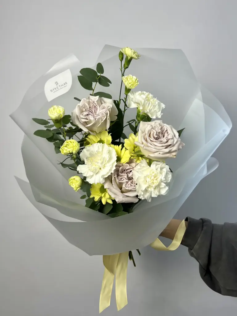 Букет в нежно-желтой гамме