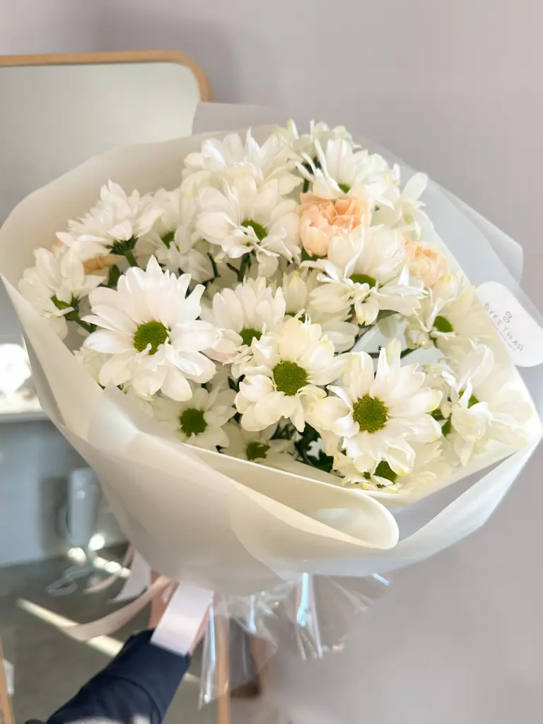 БУКЕТ ИЗ ХРИЗАНТЕМЫ ПРОСЕККО