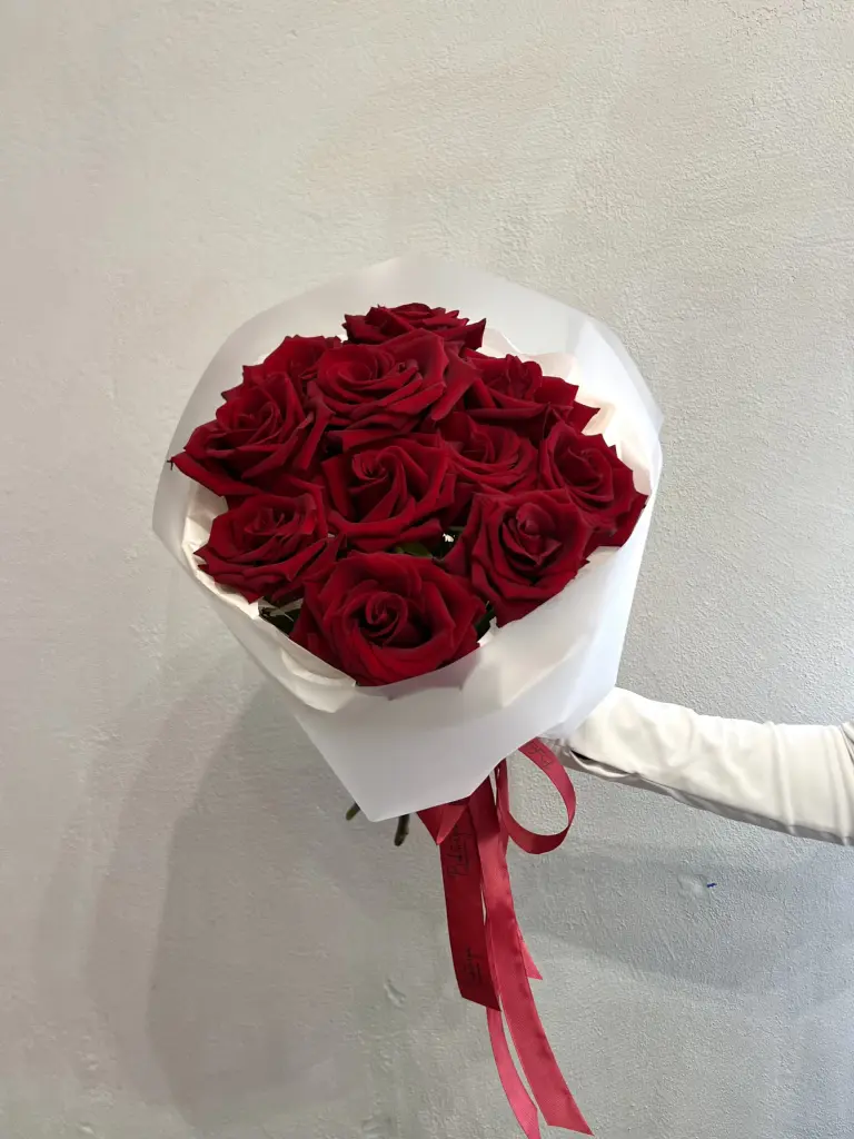 Монобукет из красной розы