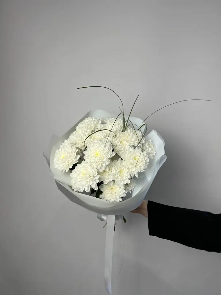 Кустовая хризантема Алтай в букете, 3 шт