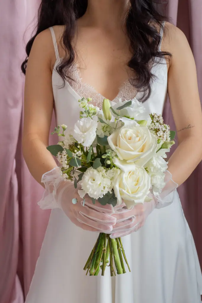 Классический белый букет