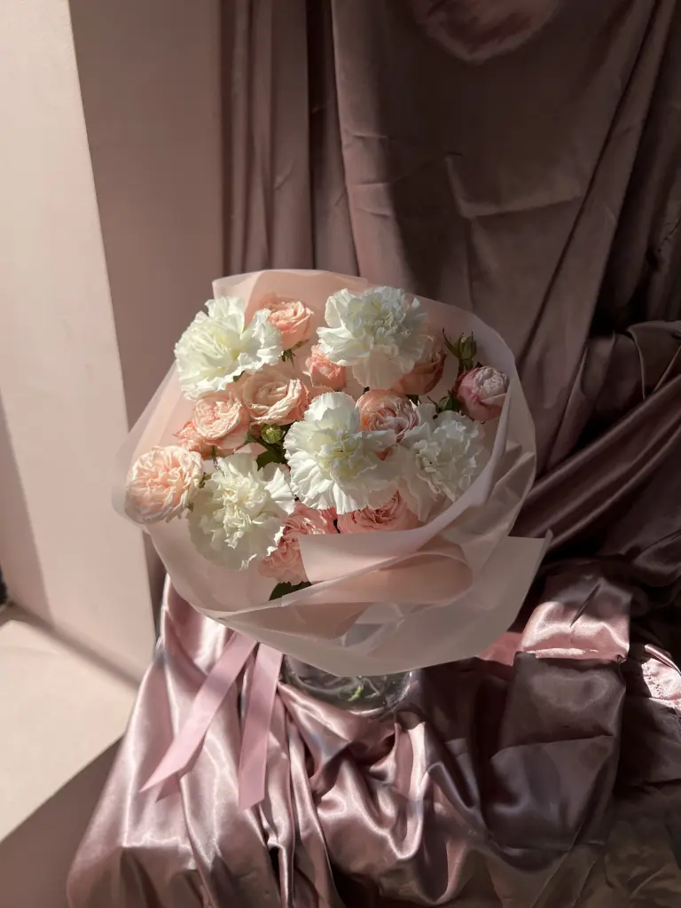 Дуобукет в нежной гамме