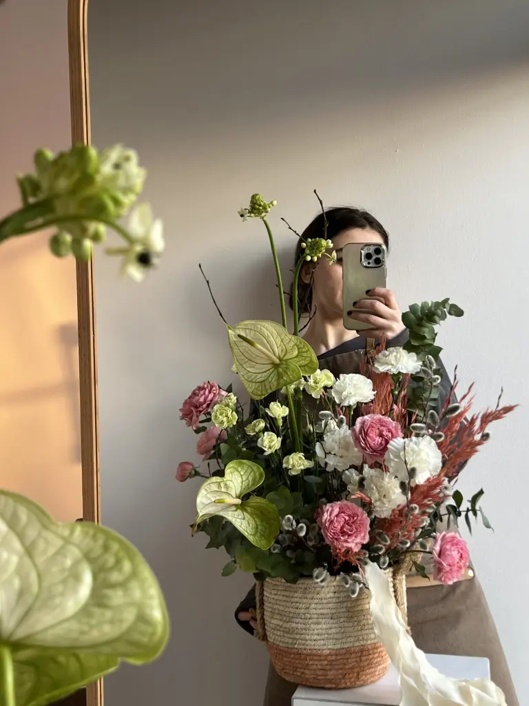 КОМПОЗИЦИЯ ПАСХАЛЬНАЯ С ВЕРБОЙ