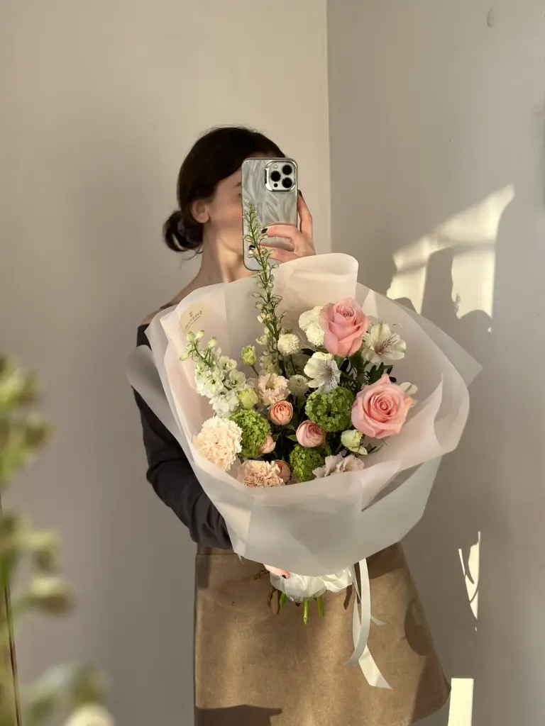 СОСТАВНОЙ БУКЕТ С ВИБУРНУМОМ