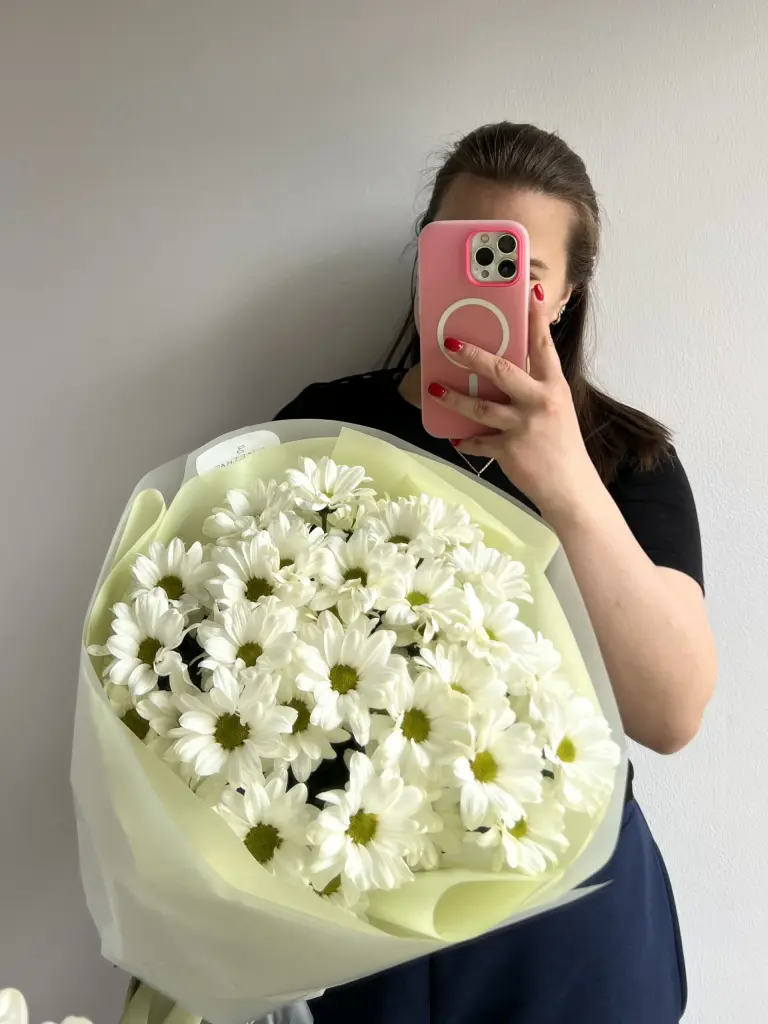 Монобукет из хризантемы