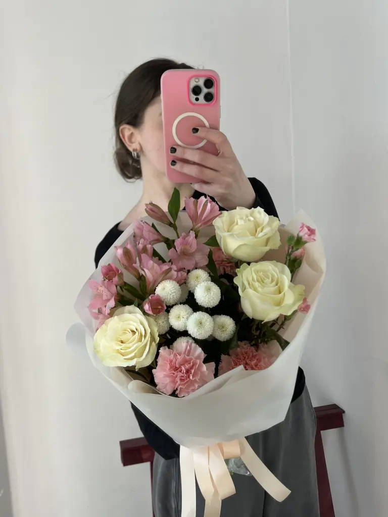 СОСТАВНОЙ БУКЕТ «РОЗОВЫЙ»