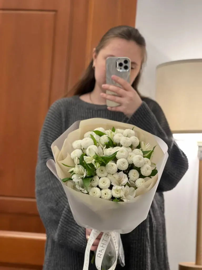 Дуобукет Альстромерия и хризантема